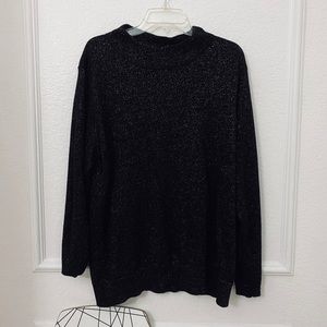 🌸Mockneck Glitter Sweater - Rose Gold Shimmer